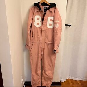 GSOU SNOW One-Piece Pink Ski Suit